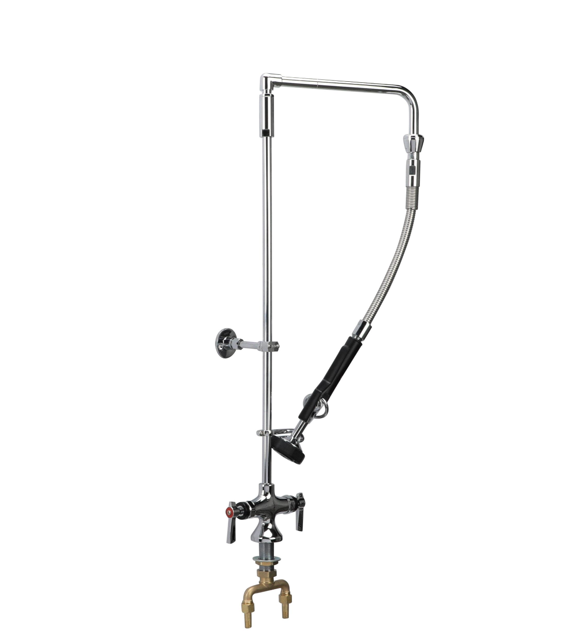Encore Single Hole Deck Mount Swivel Arm Pre Rinse Assembly with 12" Swing Arm