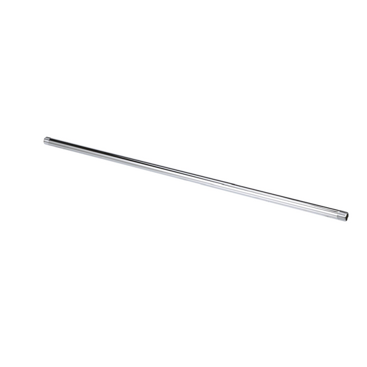 3/8" NPT Threaded Riser Pipe, 24" (610mm) Long Chrome Plated Brass
