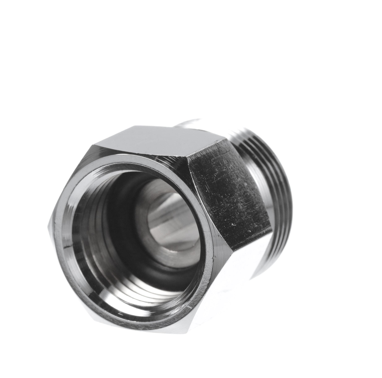 Brass Chrome plated Inlet Nut for Pre Rinse Hose 7/8-20 x 3/4-14