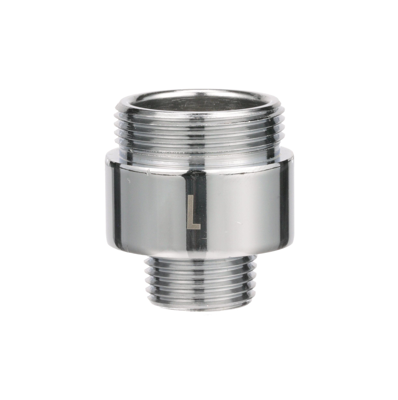 Brass Chrome Plated Rigid to Swing Spout Adapter