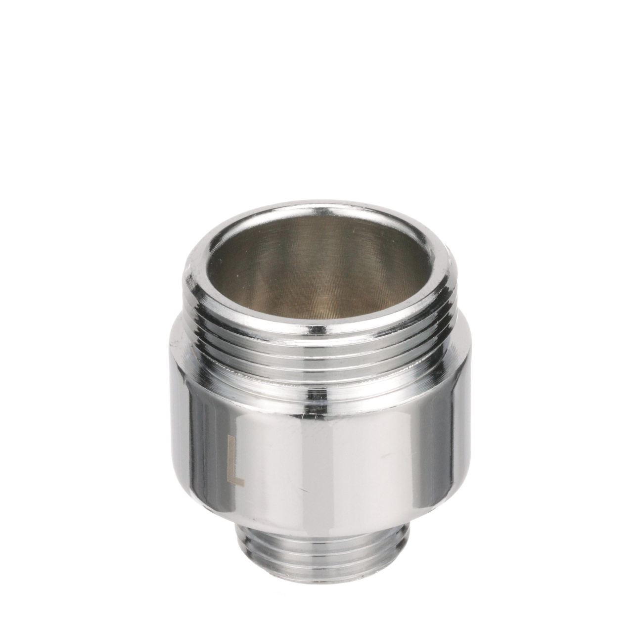 Brass Chrome Plated Rigid to Swing Spout Adapter