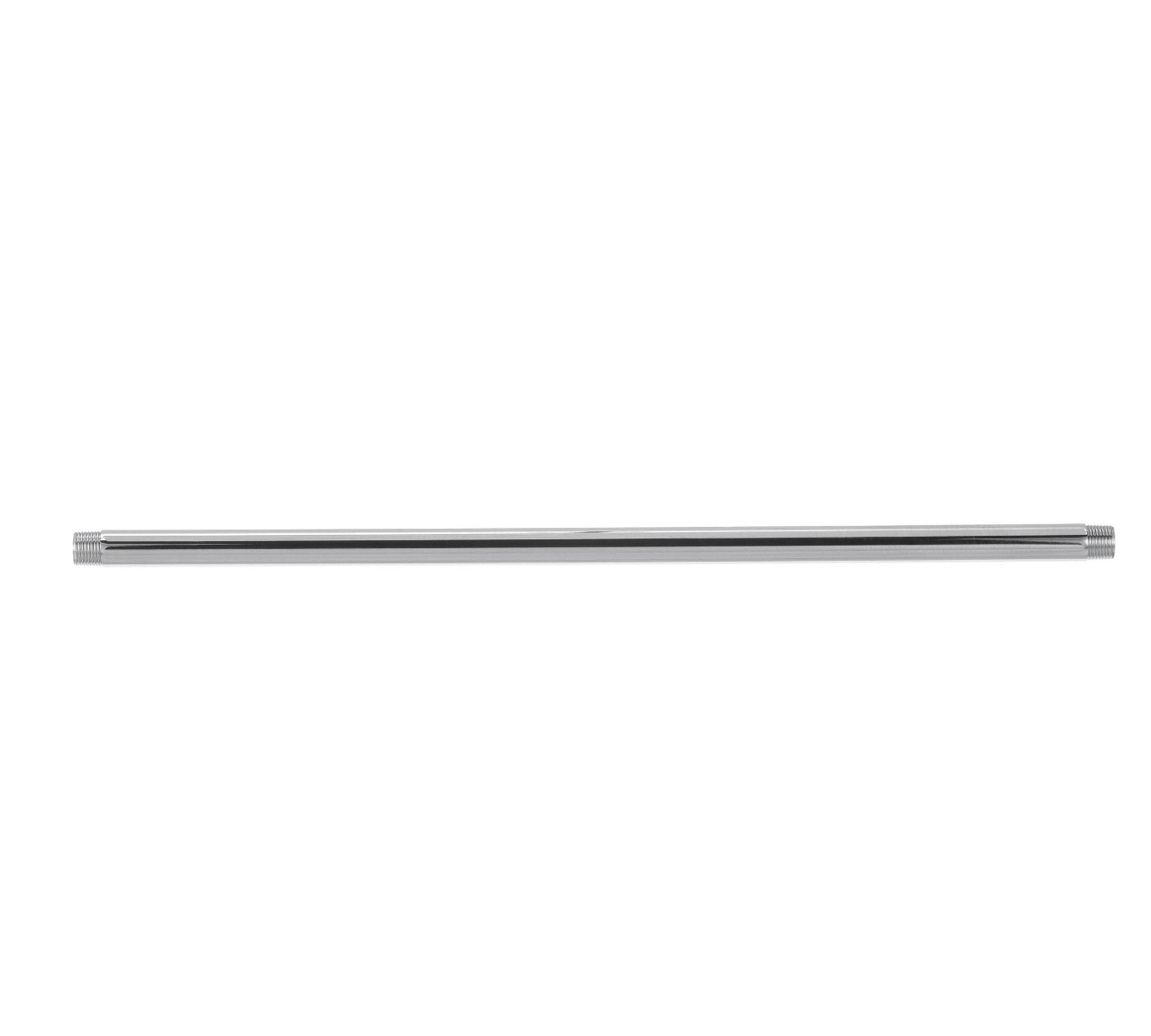 3/8" NPT Threaded Riser Pipe, 18" ( 457 mm) Long Chrome Plated Brass