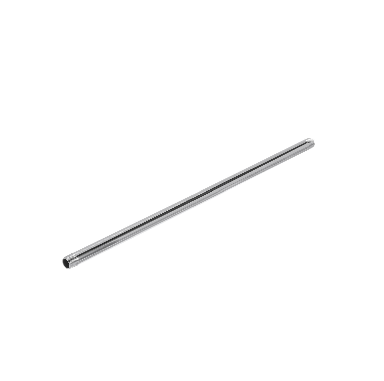 3/8" NPT Threaded Riser Pipe, 18" ( 457 mm) Long Chrome Plated Brass