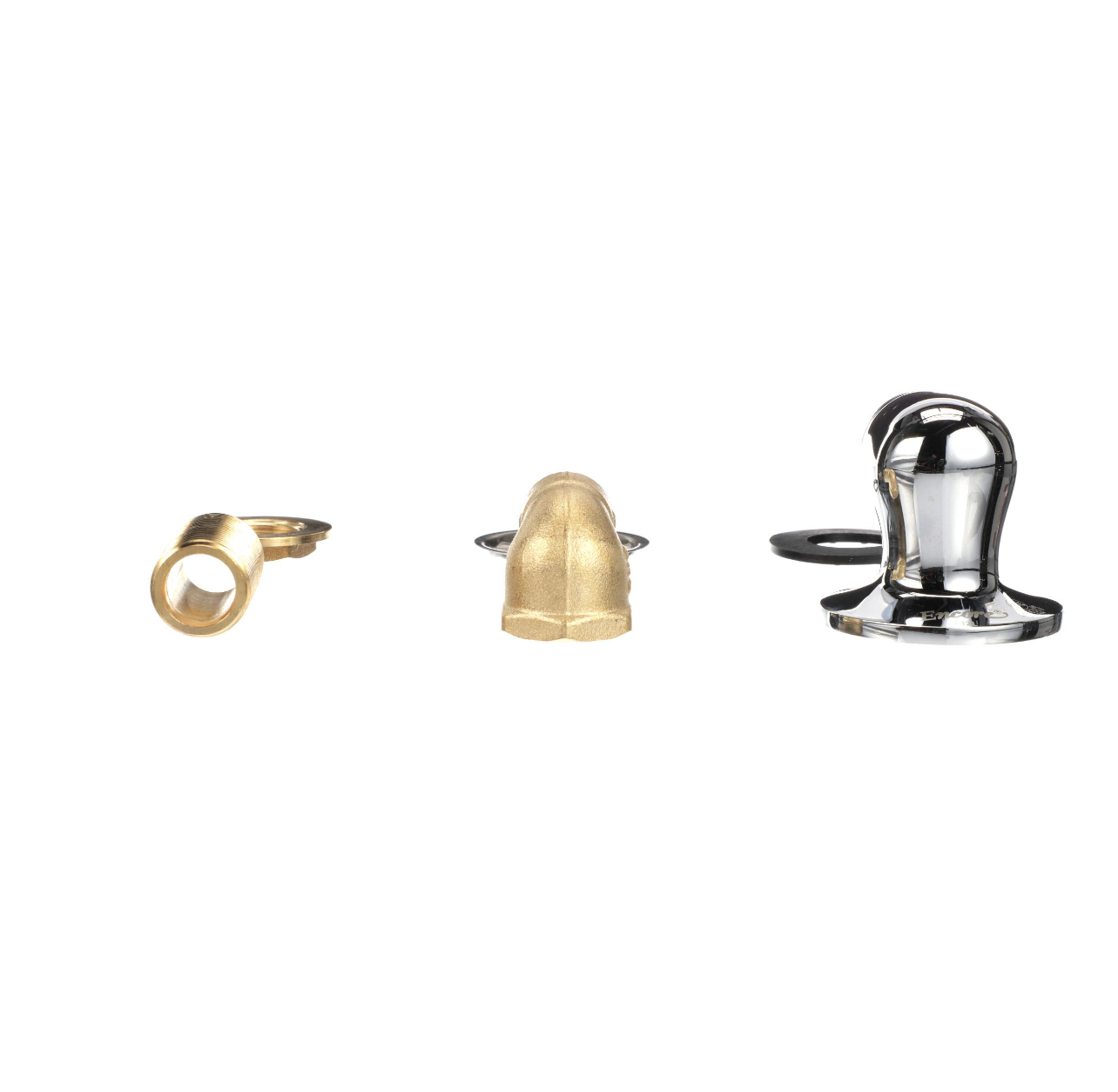 Encore Chrome Plated Brass Wall Mount Spout Base for Swivel Spout