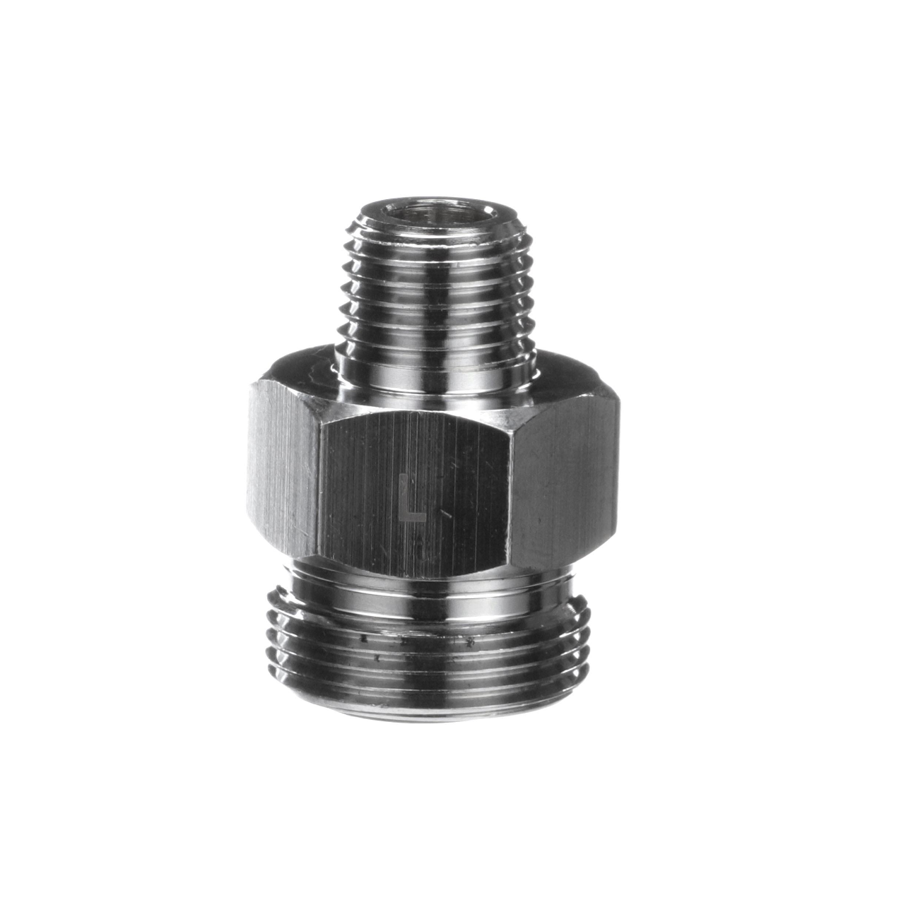 Brass Chrome Plated Pre-Rinse Hose Adapter Converts Encore Hose to Fit Fisher Pre-Rinse