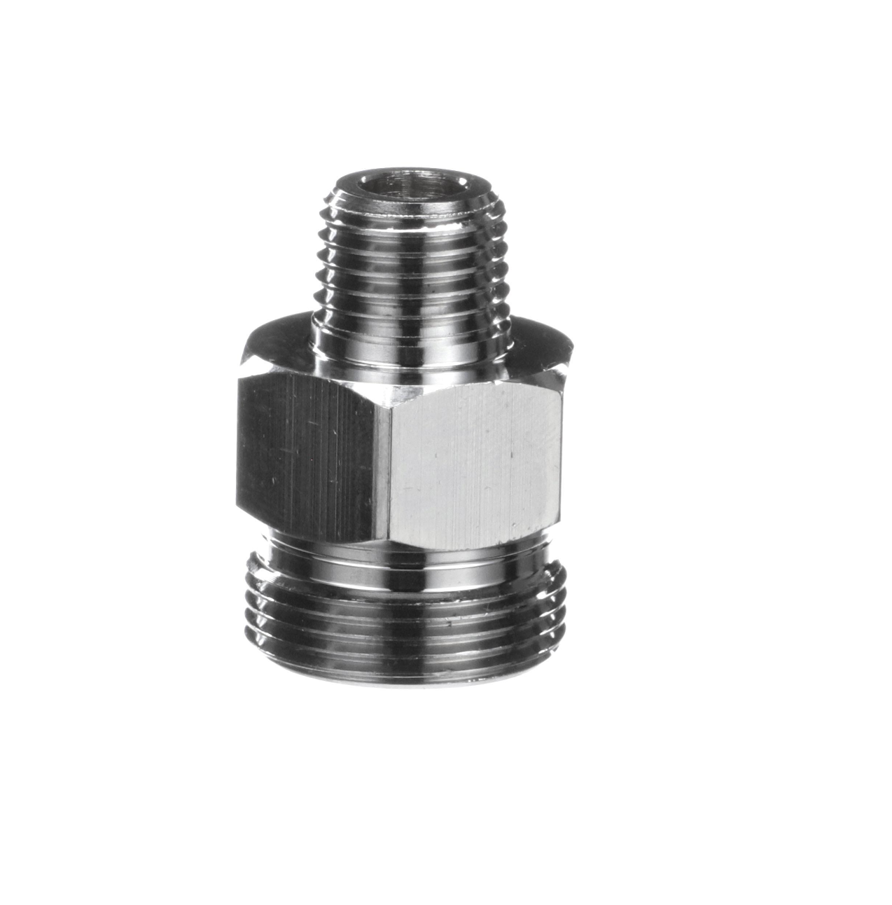 Brass Chrome Plated Pre-Rinse Hose Adapter Converts Encore Hose to Fit Fisher Pre-Rinse