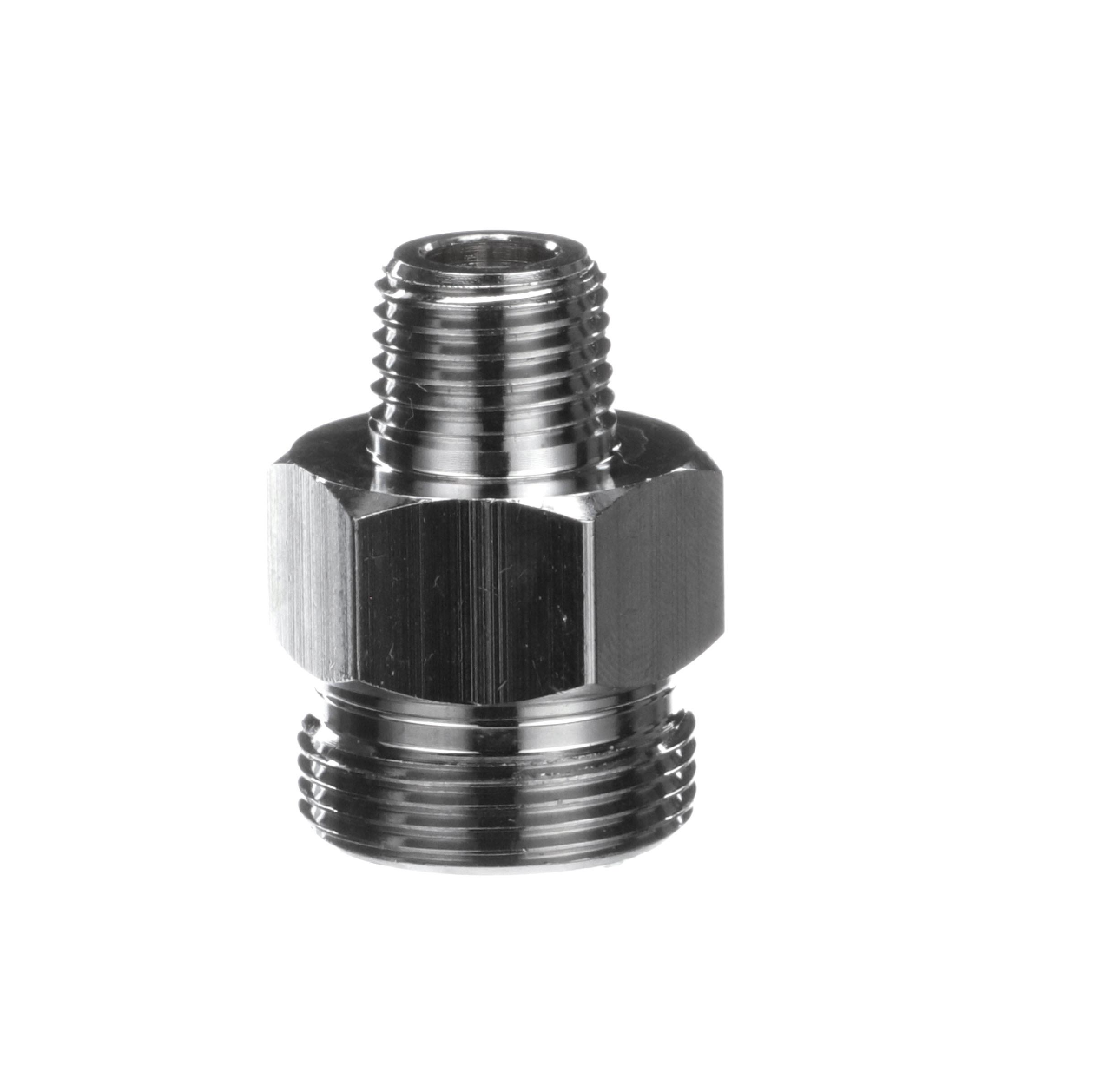 Brass Chrome Plated Pre-Rinse Hose Adapter Converts Encore Hose to Fit Fisher Pre-Rinse