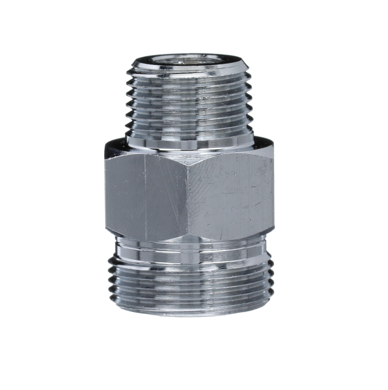 Brass Chrome Plated Pre-Rinse Hose Adapter Converts Encore Hose to Fit Chicago Pre-Rinse