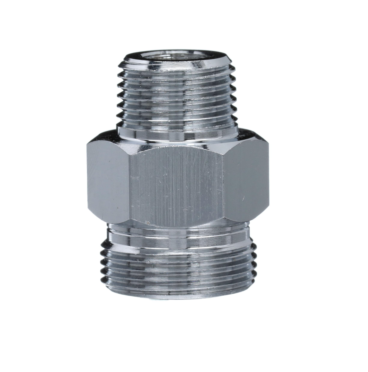 Brass Chrome Plated Pre-Rinse Hose Adapter Converts Encore Hose to Fit Chicago Pre-Rinse