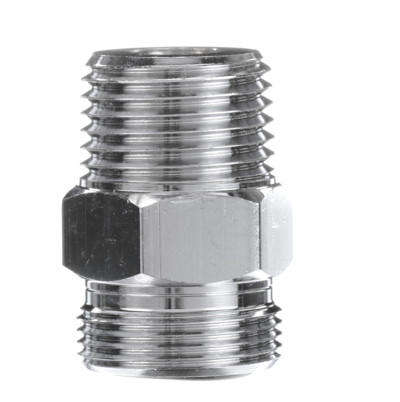 Chrome Plated Brass Pre-Rinse Hose Adapter Converts Encore Hose to Male 1/2" NPT