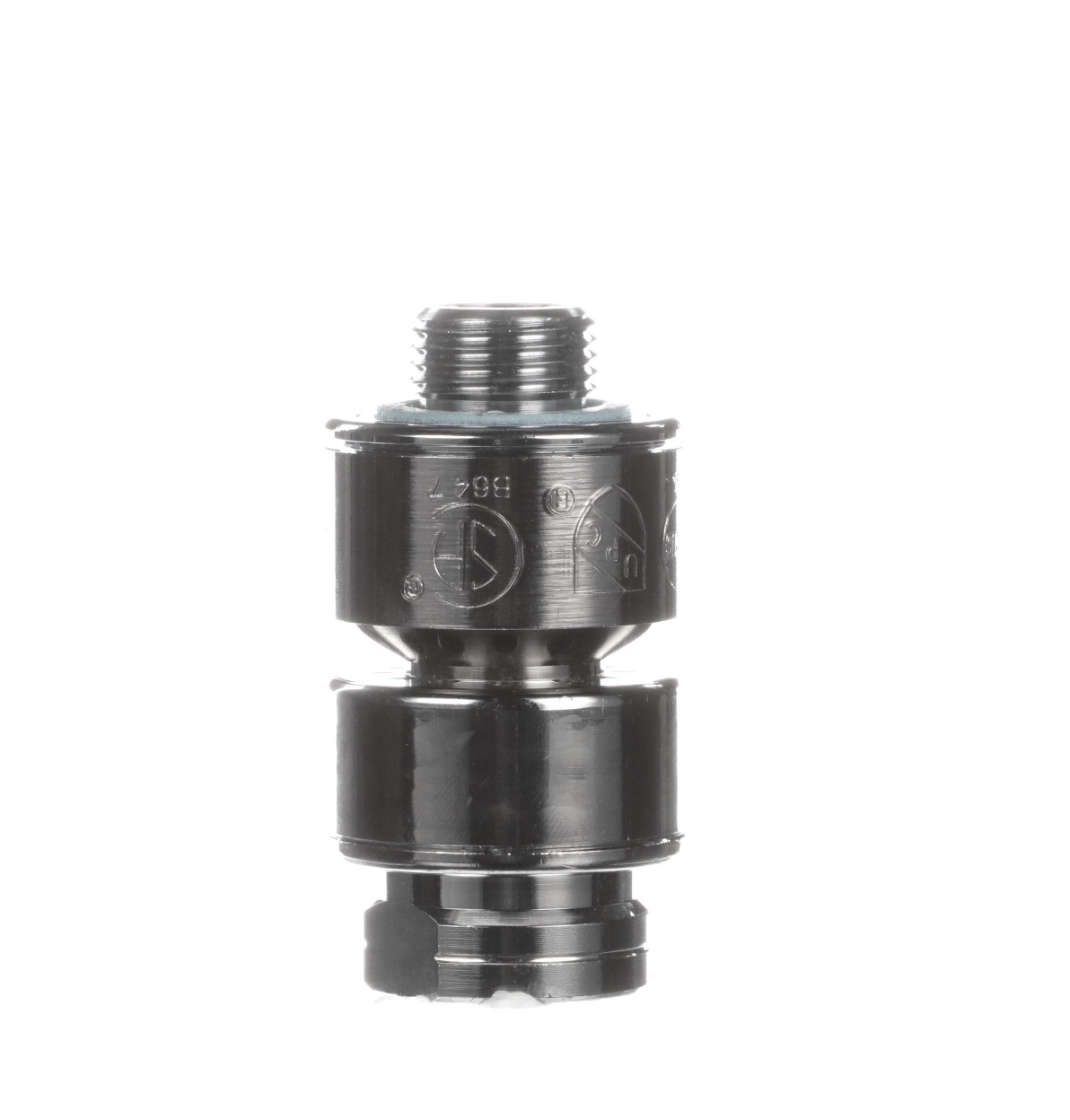Chrome Plated Brass In-Line Vacuum Breaker for Top of Pre-Rinse Riser Application