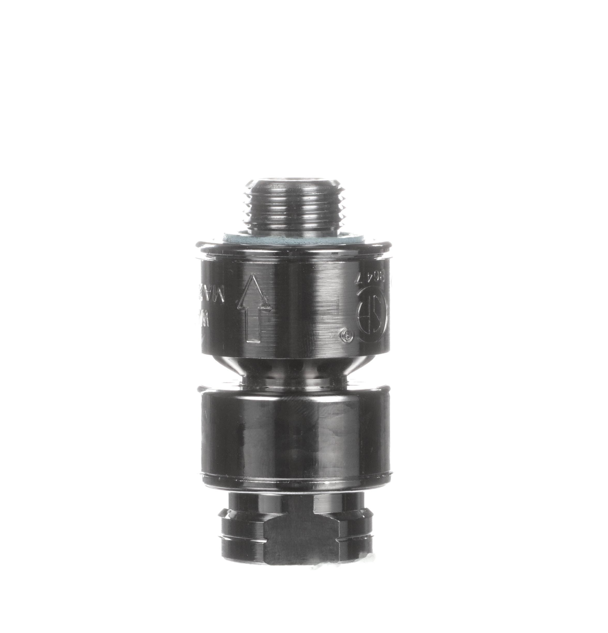 Chrome Plated Brass In-Line Vacuum Breaker for Top of Pre-Rinse Riser Application