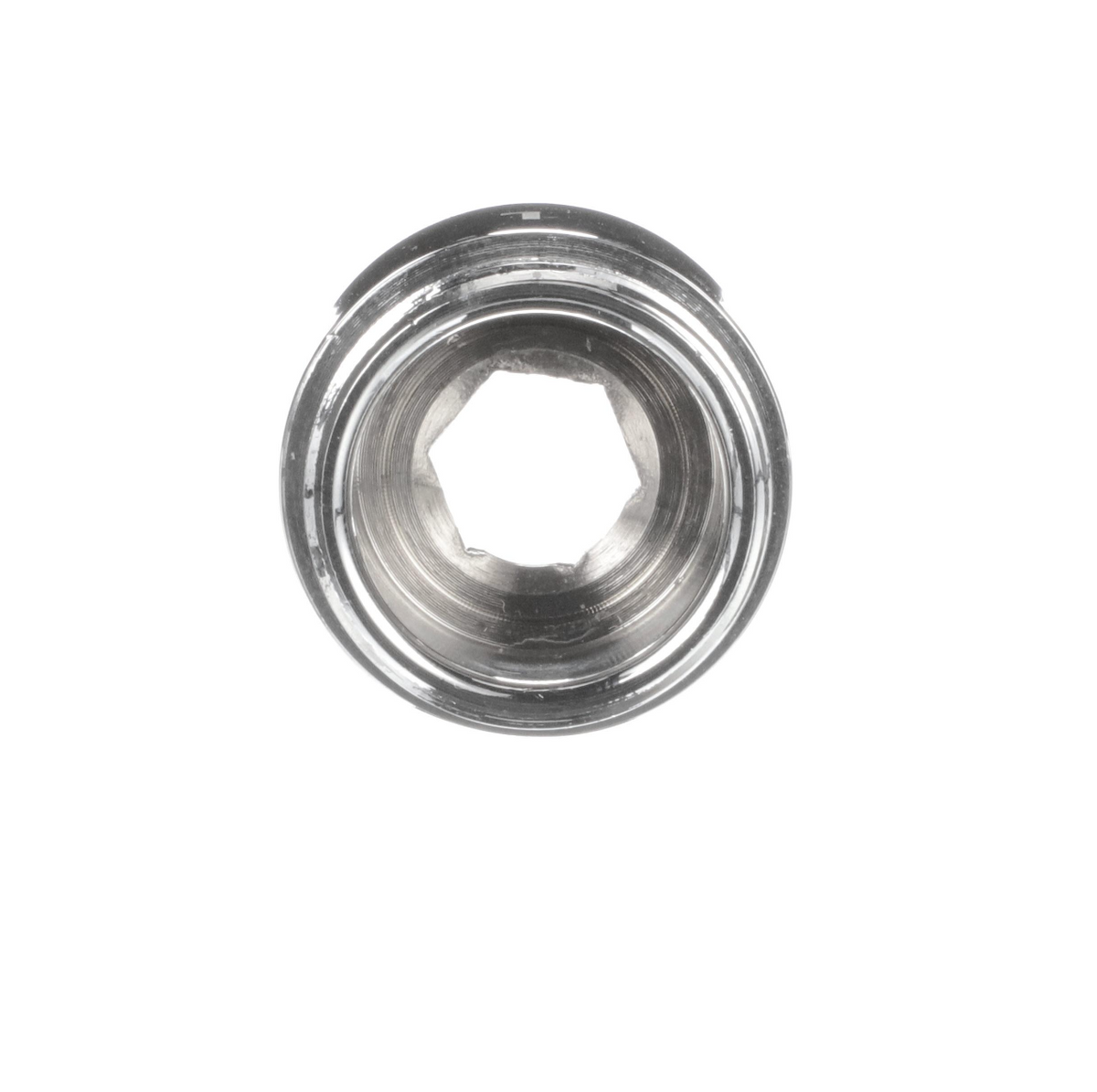 Chrome Plated Brass Spout Adapter Converts Encore Swivel Spout to Fit T & S Faucet