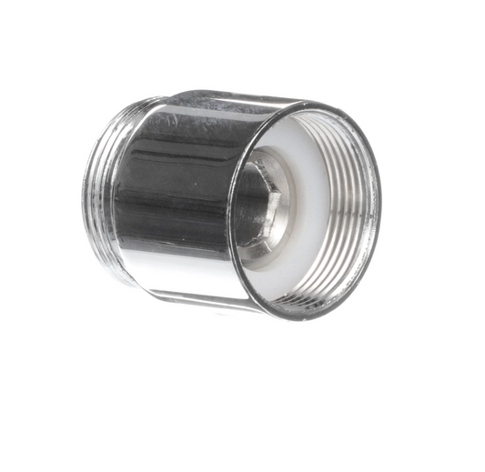 Chrome Plated Brass Spout Adapter Converts Encore Swivel Spout to Fit T & S Faucet
