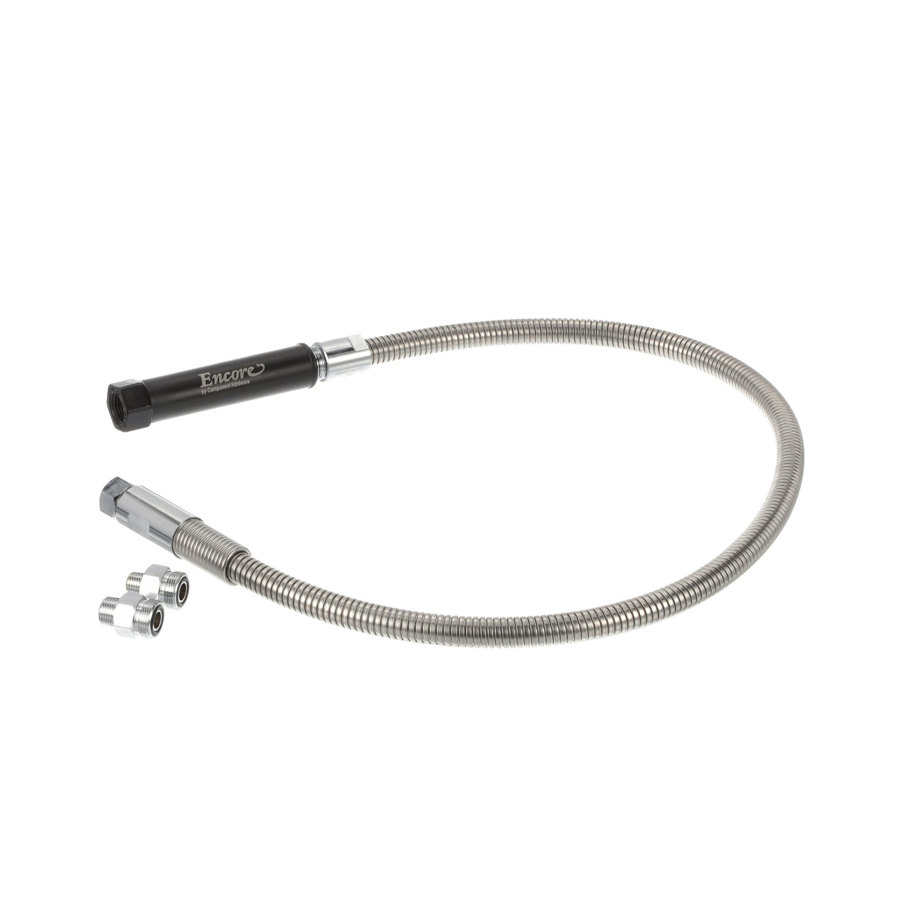 Encore Stainless Steel Pre Rinse Hose 44" Universal with Grip and Adapters