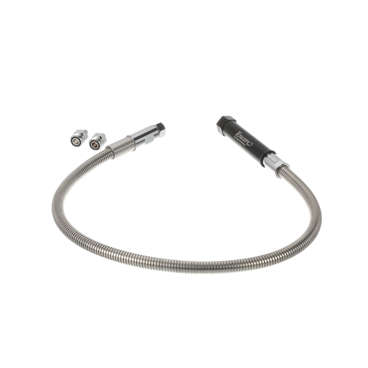 Encore Stainless Steel Pre Rinse Hose 44" Universal with Grip and Adapters