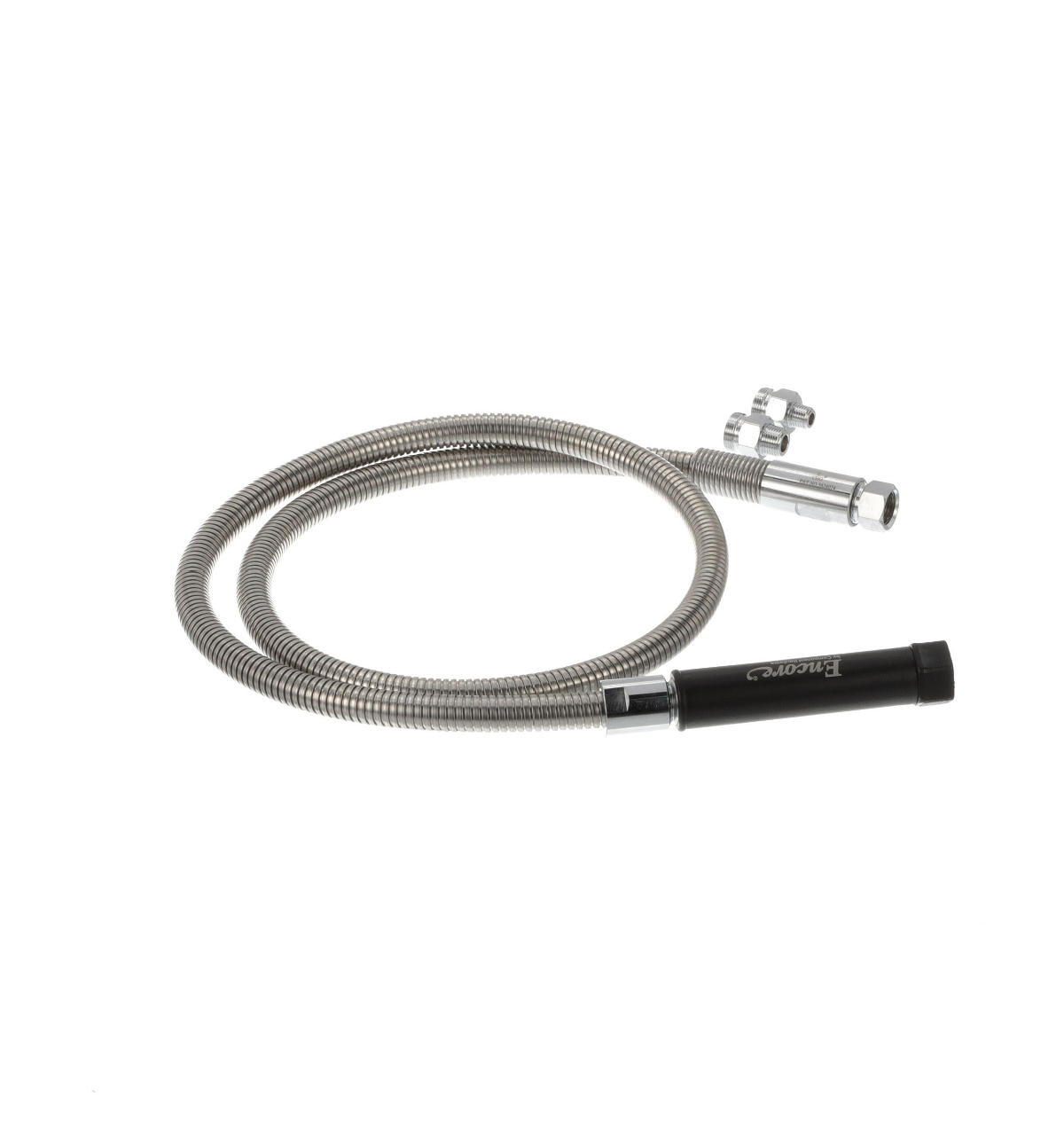 Encore Stainless Steel Pre Rinse Hose 60" Universal with Grip and Adapters