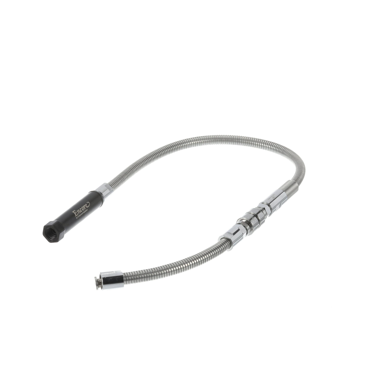 Encore® Stainless Steel Pre Rinse Hose 44" with Grip and Continous Pressure Vacuum Breaker