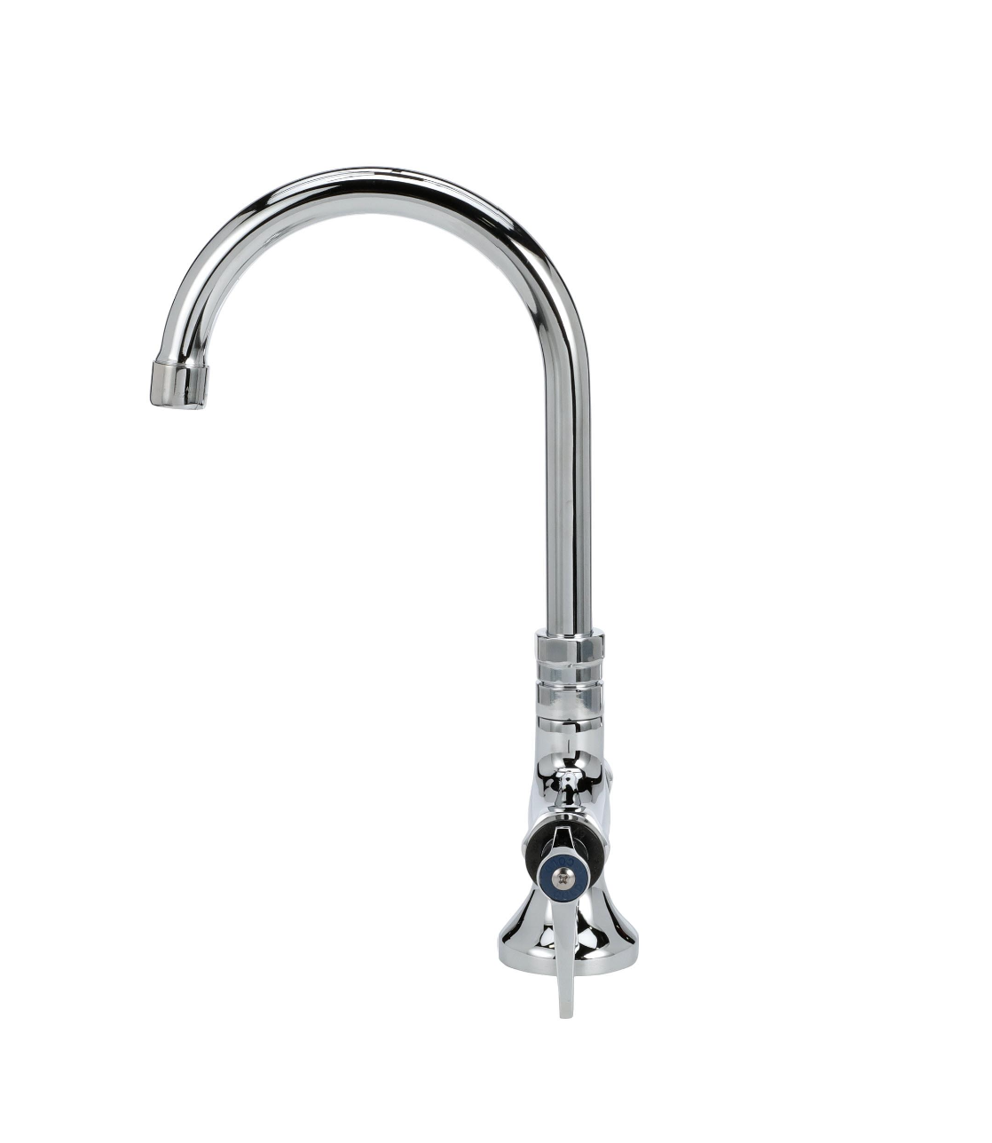Encore® Brass Chrome Plated Double Pantry Faucet with 6-1/2" Swivel Gooseneck Spout and Ceramic Valves