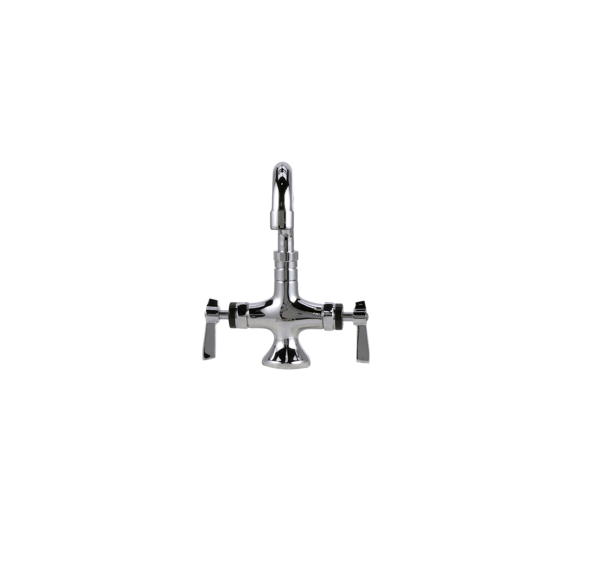 Encore® Brass Chrome Plated Double Pantry Faucet with 10" Swivel Spout and Ceramic Valves