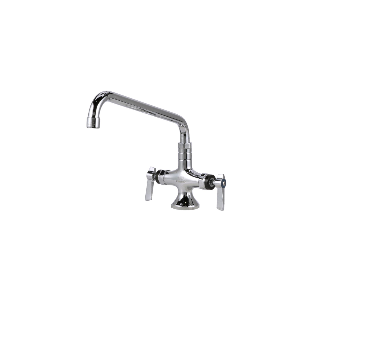 Encore® Brass Chrome Plated Double Pantry Faucet with 10" Swivel Spout and Ceramic Valves