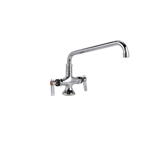 Encore® Brass Chrome Plated Double Pantry Faucet with 10" Swivel Spout and Ceramic Valves
