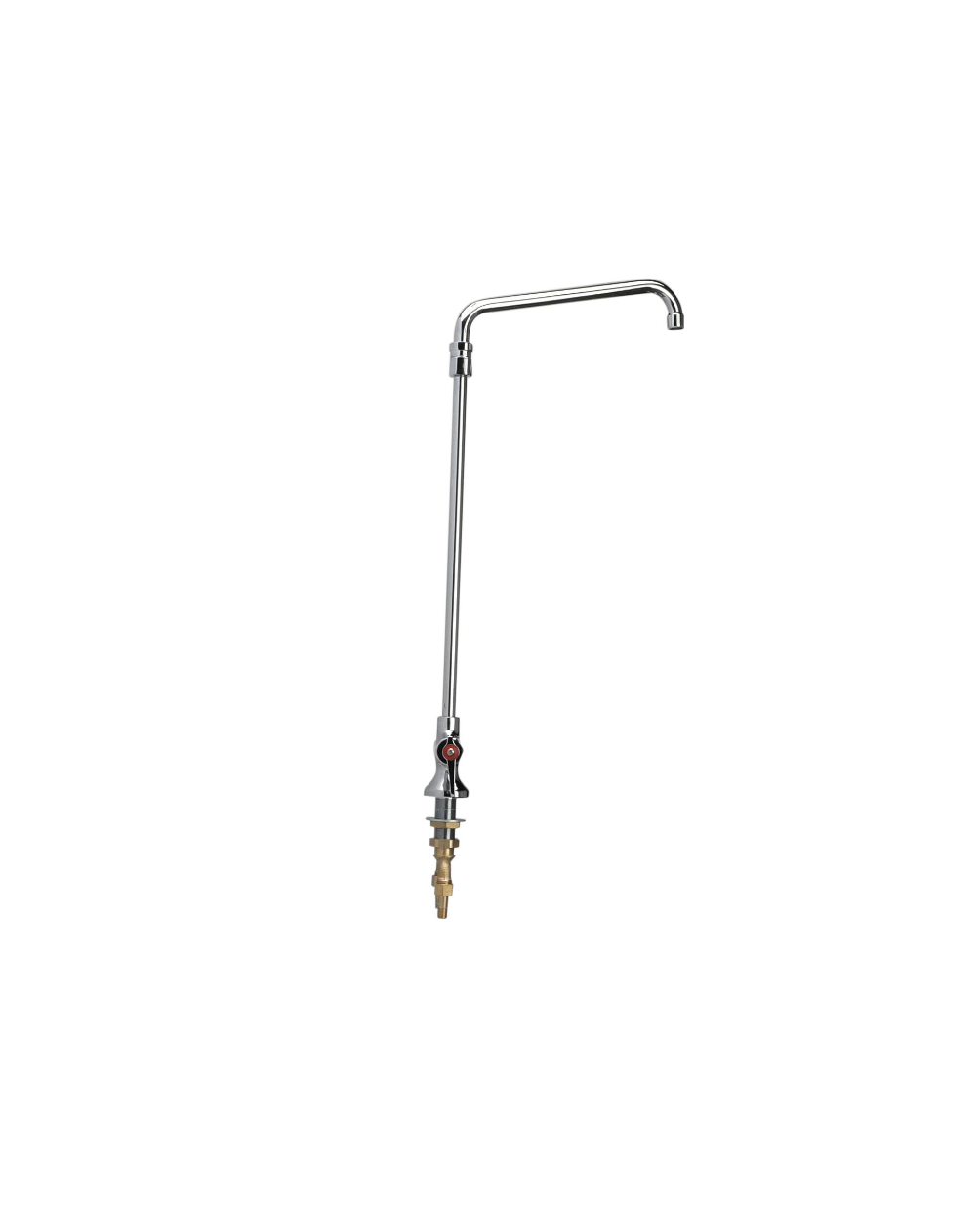 Encore® Brass Chrome Plated Double Pantry Faucet with Elevated 12" Swivel Spout