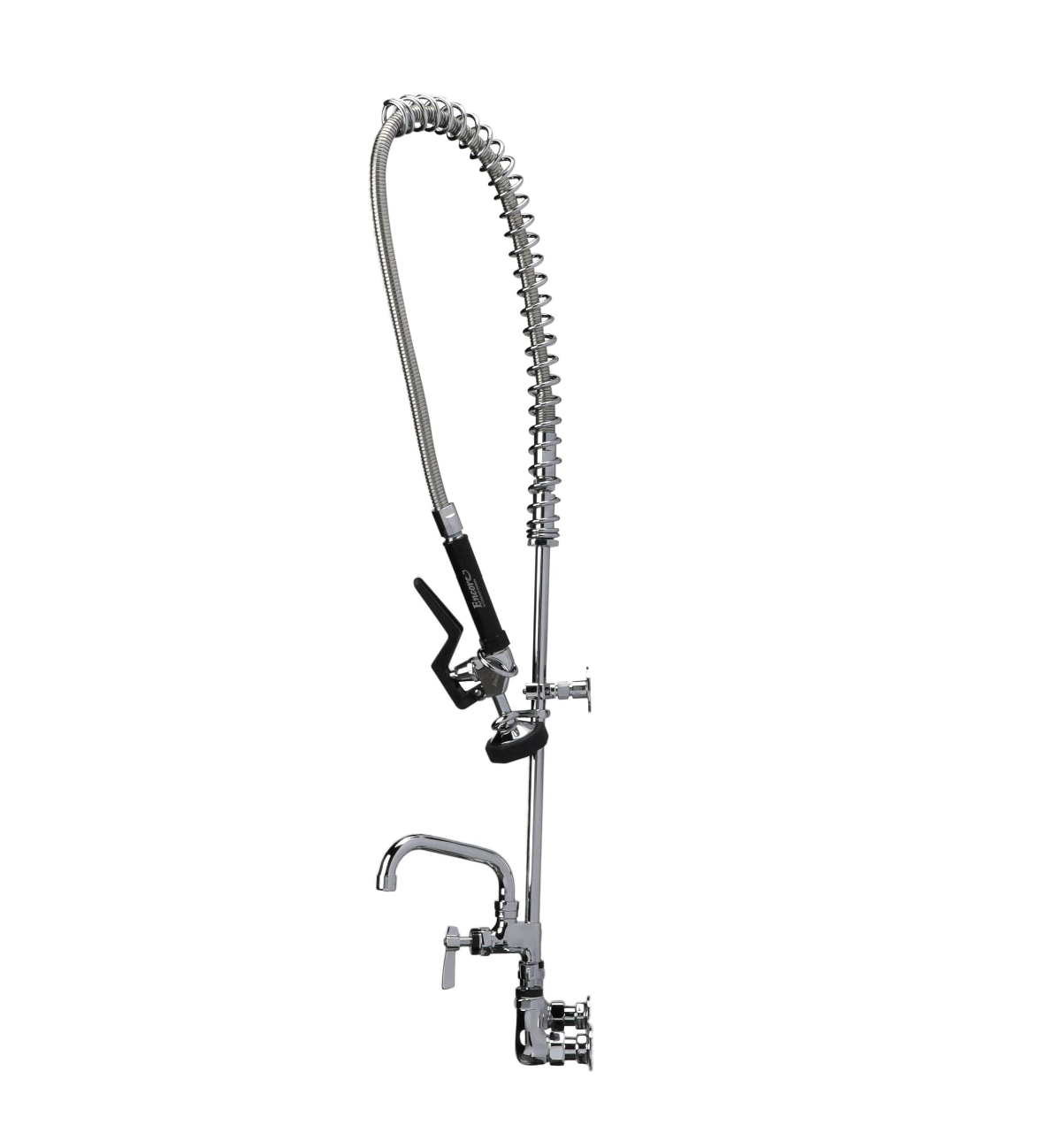 Encore® 8" OC. Brass Chrome Plated Wall Mount Pre Rinse Assembly with 14" Add On Faucet