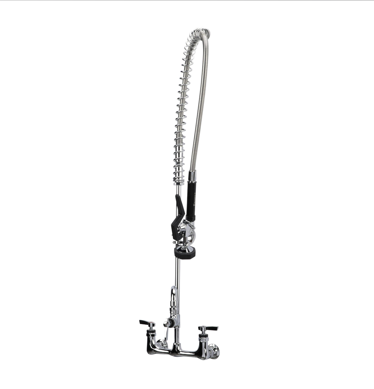 Encore® 8" OC. Brass Chrome Plated Wall Mount Pre Rinse Assembly with 14" Add On Faucet