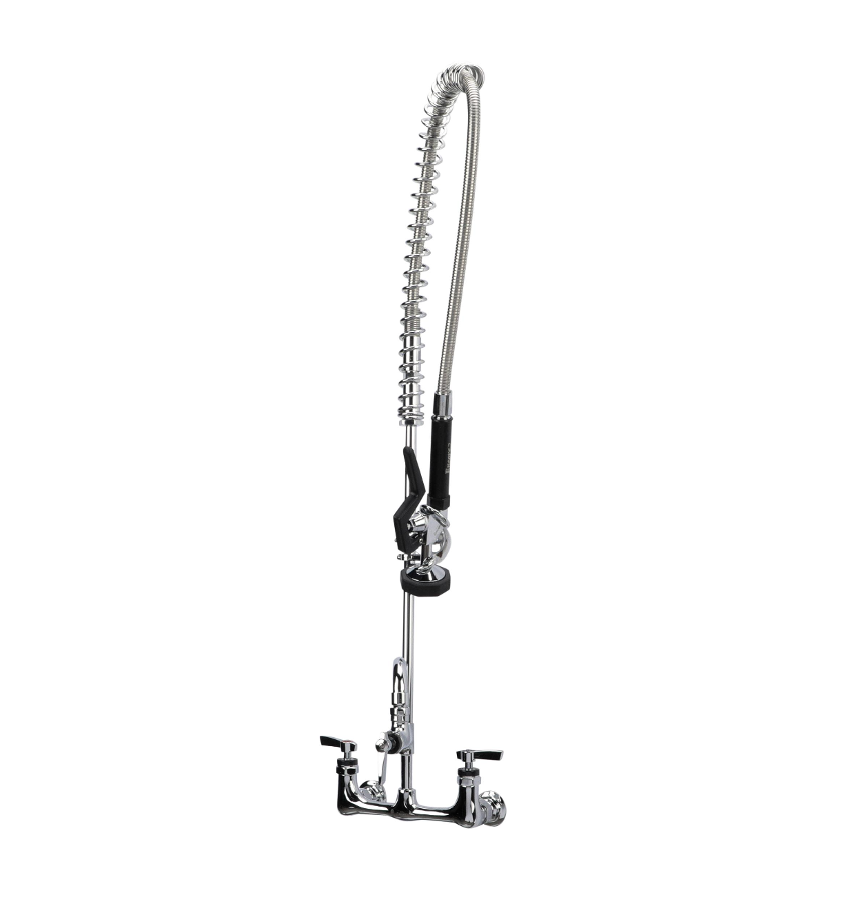 Encore® 8" OC. Brass Chrome Plated Wall Mount Pre Rinse Assembly with 16" Add On Faucet