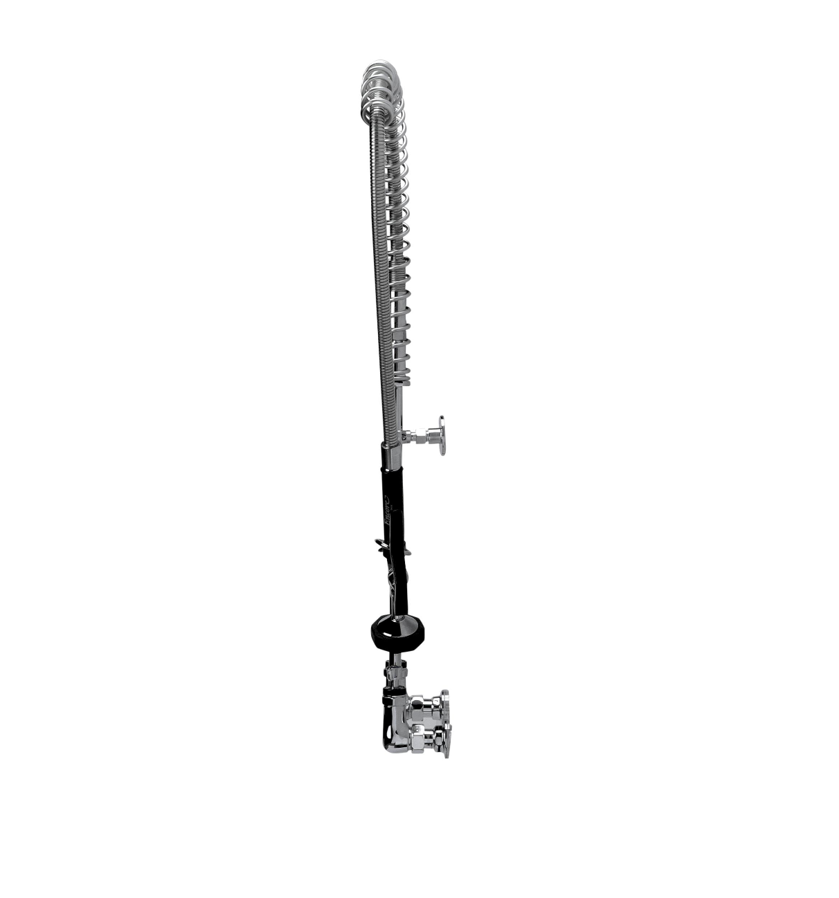 Encore® 8" OC. Brass Chrome Plated Wall Mount Pre Rinse Assembly with Wall Bracket