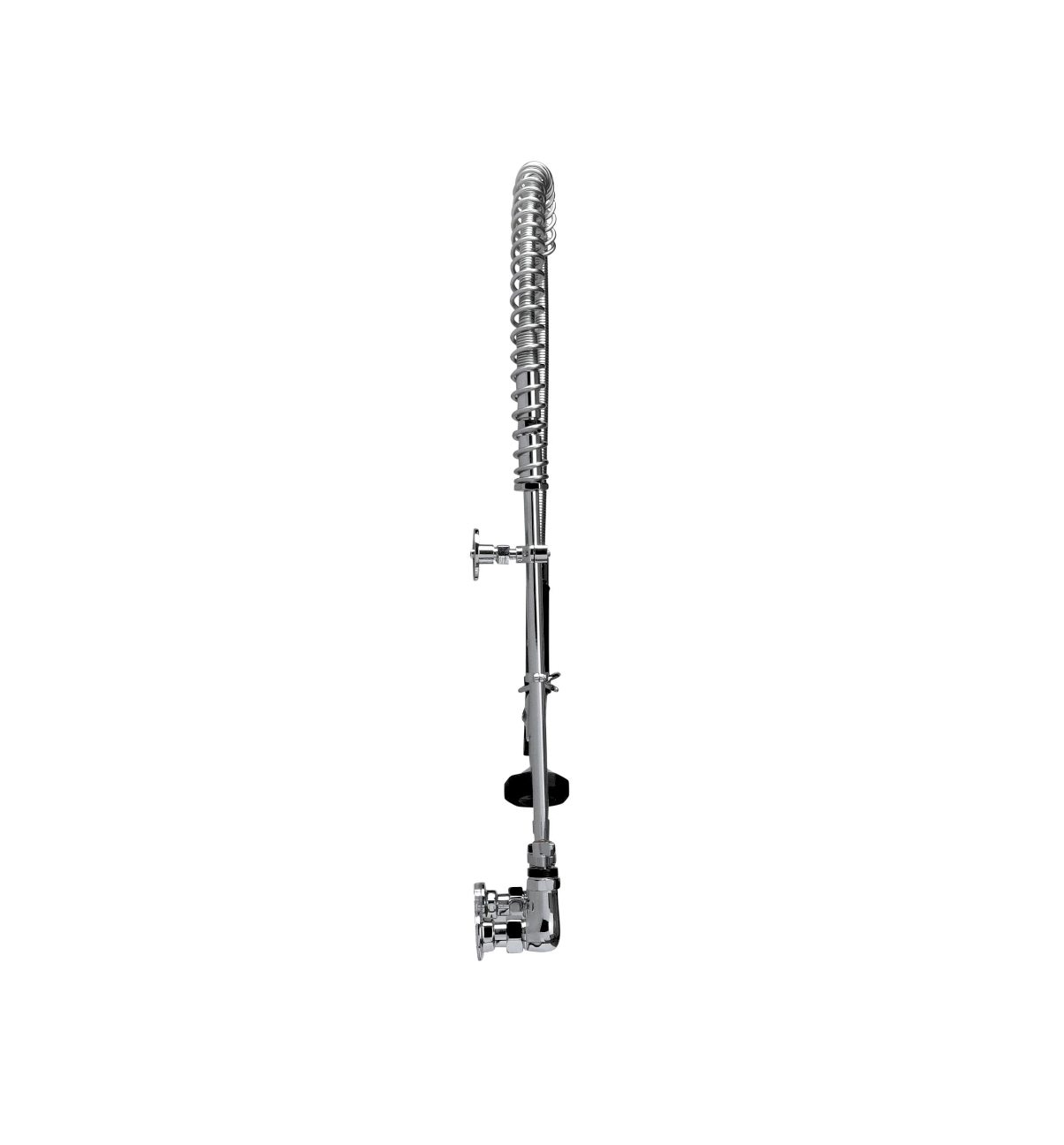 Encore® 8" OC. Brass Chrome Plated Wall Mount Pre Rinse Assembly with Wall Bracket
