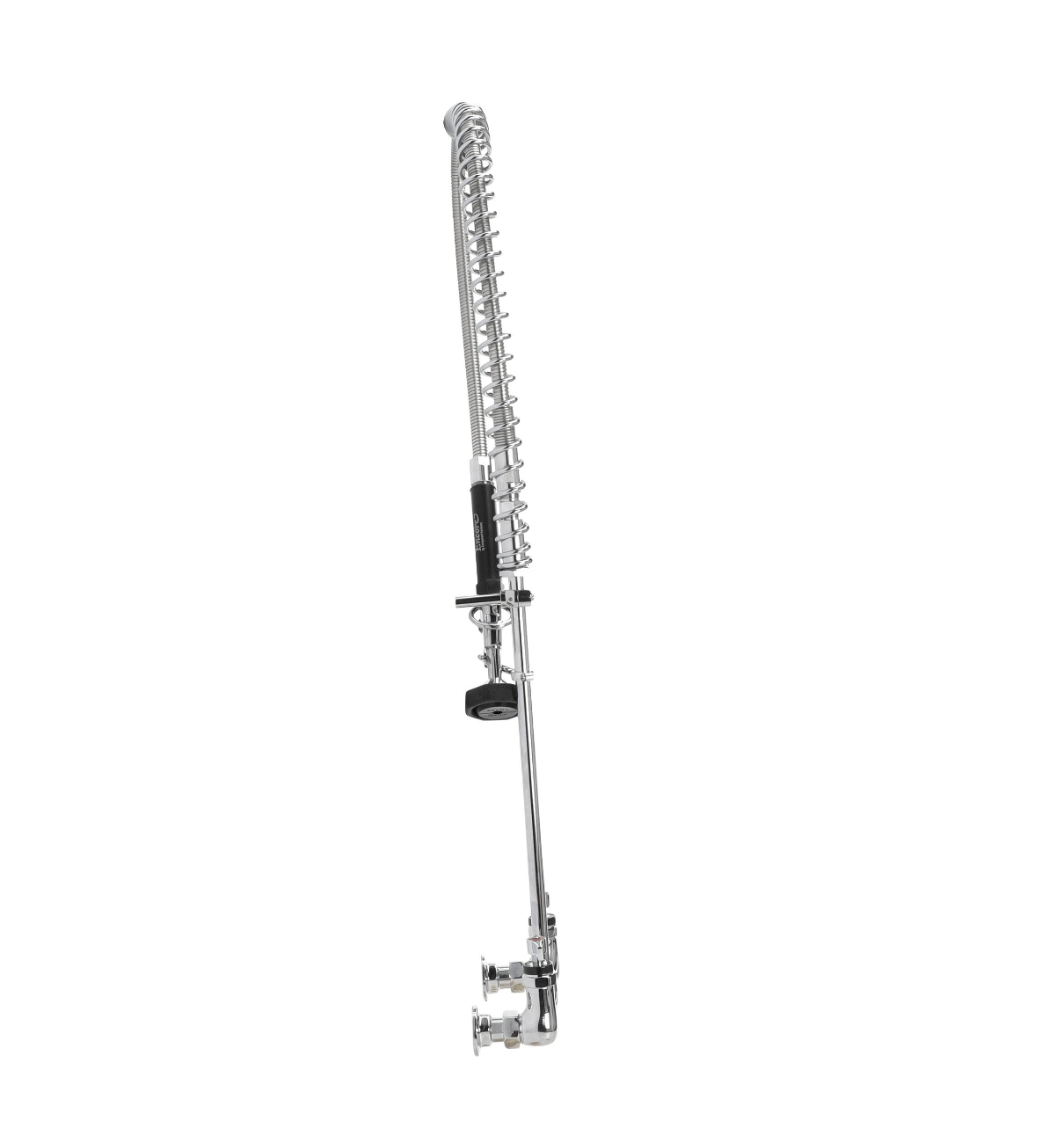 Encore® 8" OC. Brass Chrome Plated Wall Mount Pre Rinse Assembly with Wall Bracket