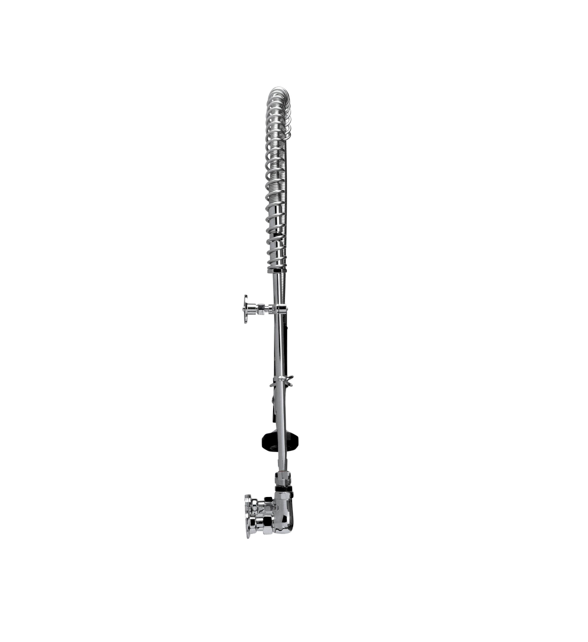 Encore® 8" OC. Brass Chrome Plated Wall Mount Pre Rinse Assembly with Wall Bracket and Stainless Steel Spring