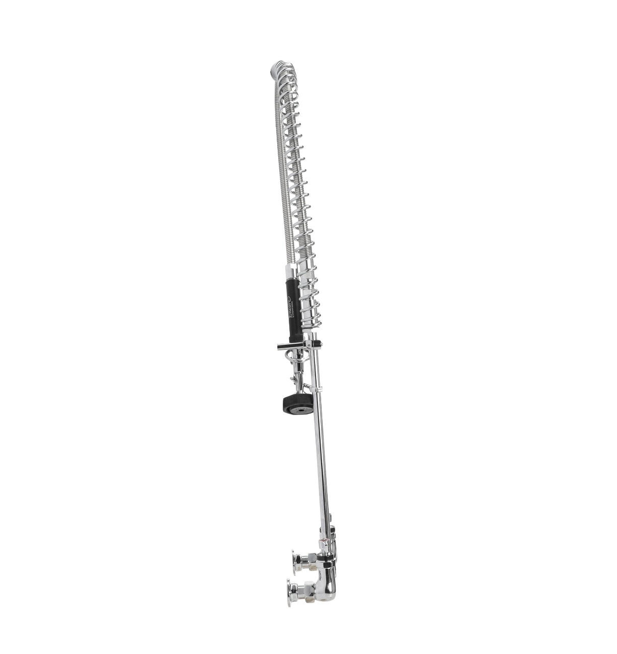 Encore® 8" OC. Brass Chrome Plated Wall Mount Pre Rinse Assembly with Wall Bracket and 72" Hose