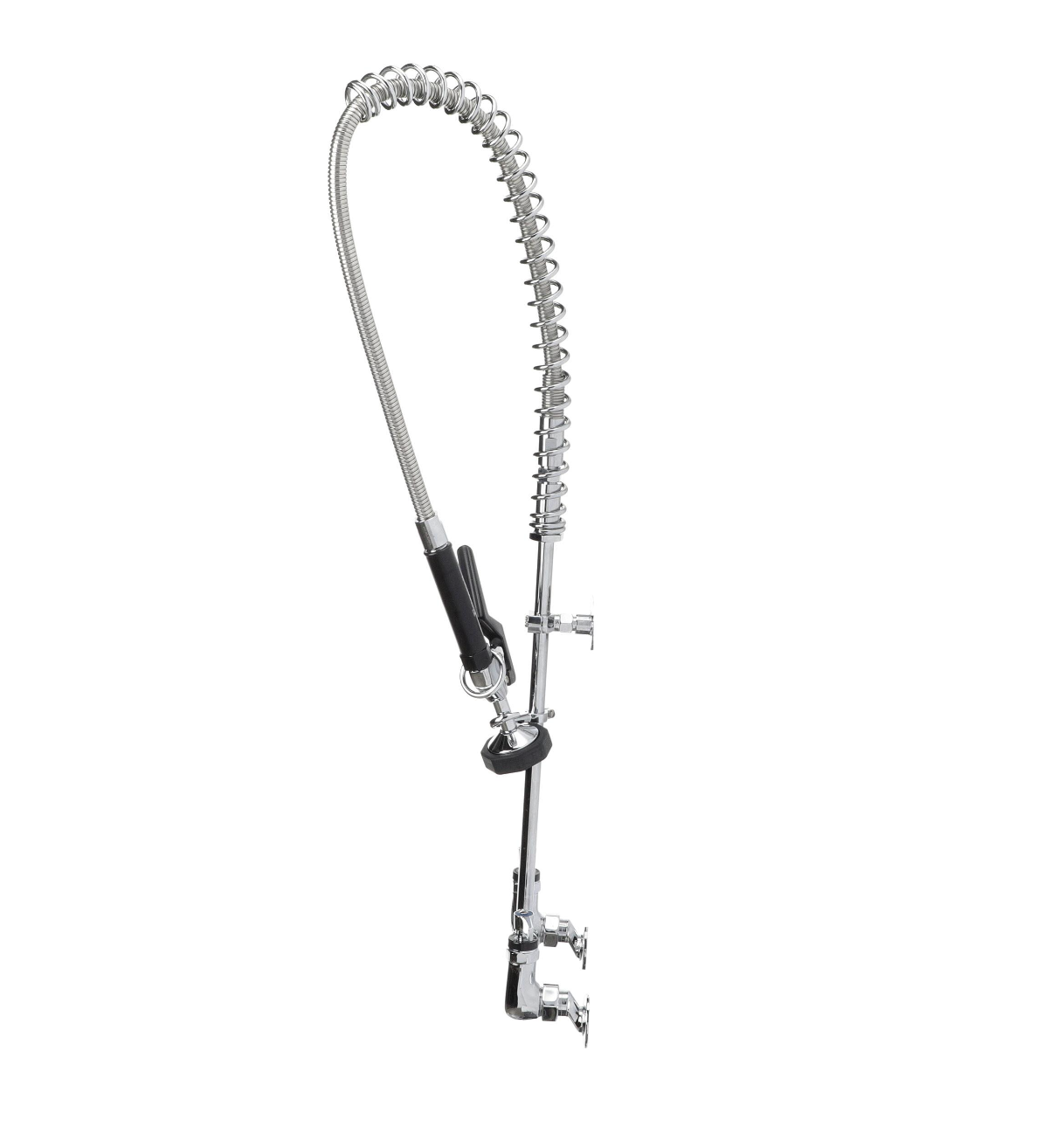 Encore® 8" OC. Brass Chrome Plated Wall Mount Pre Rinse Assembly with Wall Bracket and Offset Supply Inlets