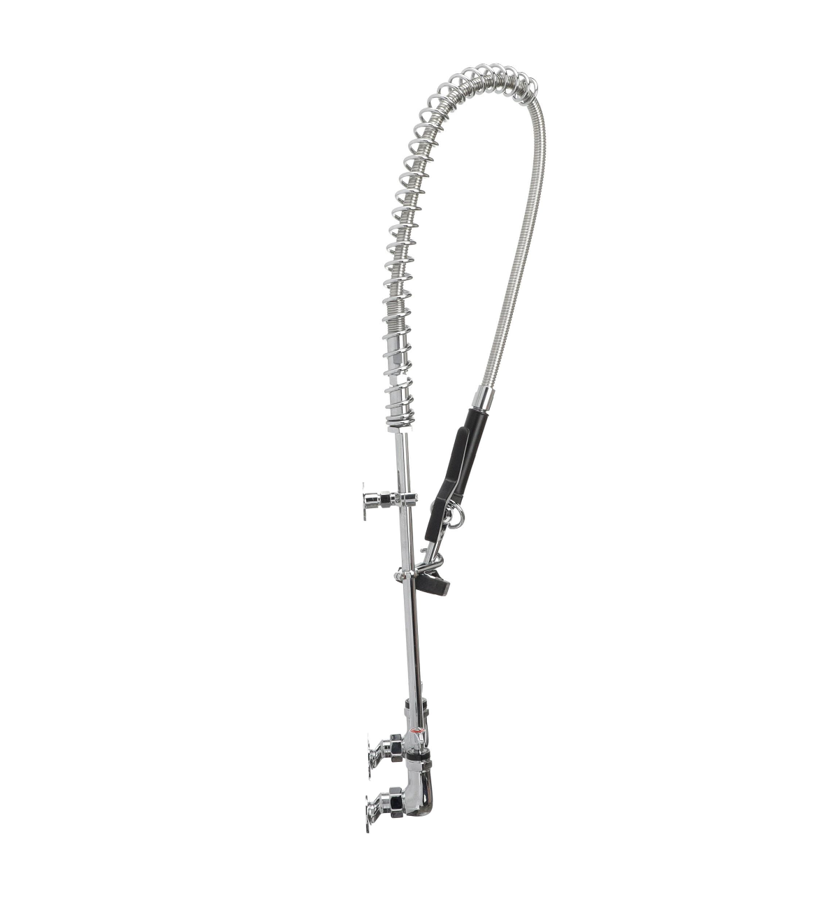 Encore® 8" OC. Brass Chrome Plated Wall Mount Pre Rinse Assembly with Wall Bracket and Offset Supply Inlets