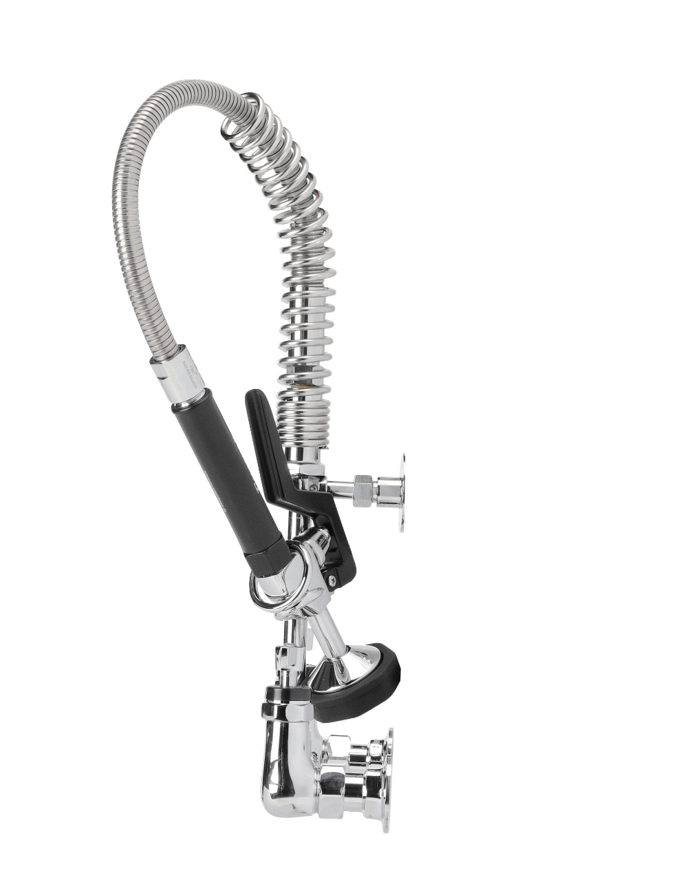 Encore® 8" OC Brass Chrome Plated Mini Pre-Rinse Assembly with Wall Bracket