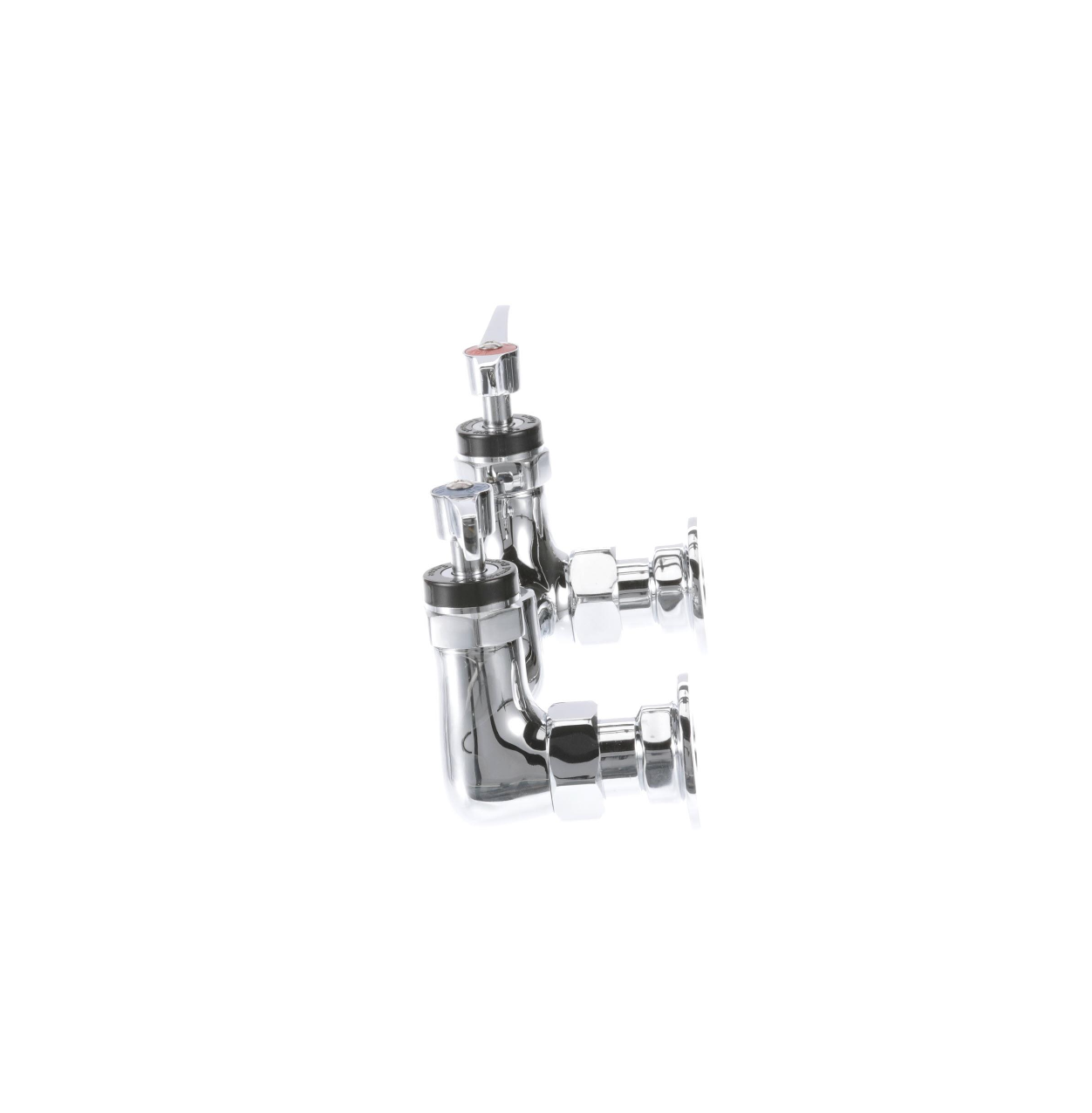 8" OC Encore Brass Chrome Plated Wall Mount Faucet Body only for Pre-Rinse Ceramic Valves