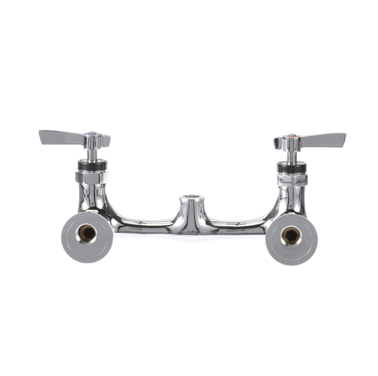 8" OC Encore Brass Chrome Plated Wall Mount Faucet Body only for Pre-Rinse Ceramic Valves