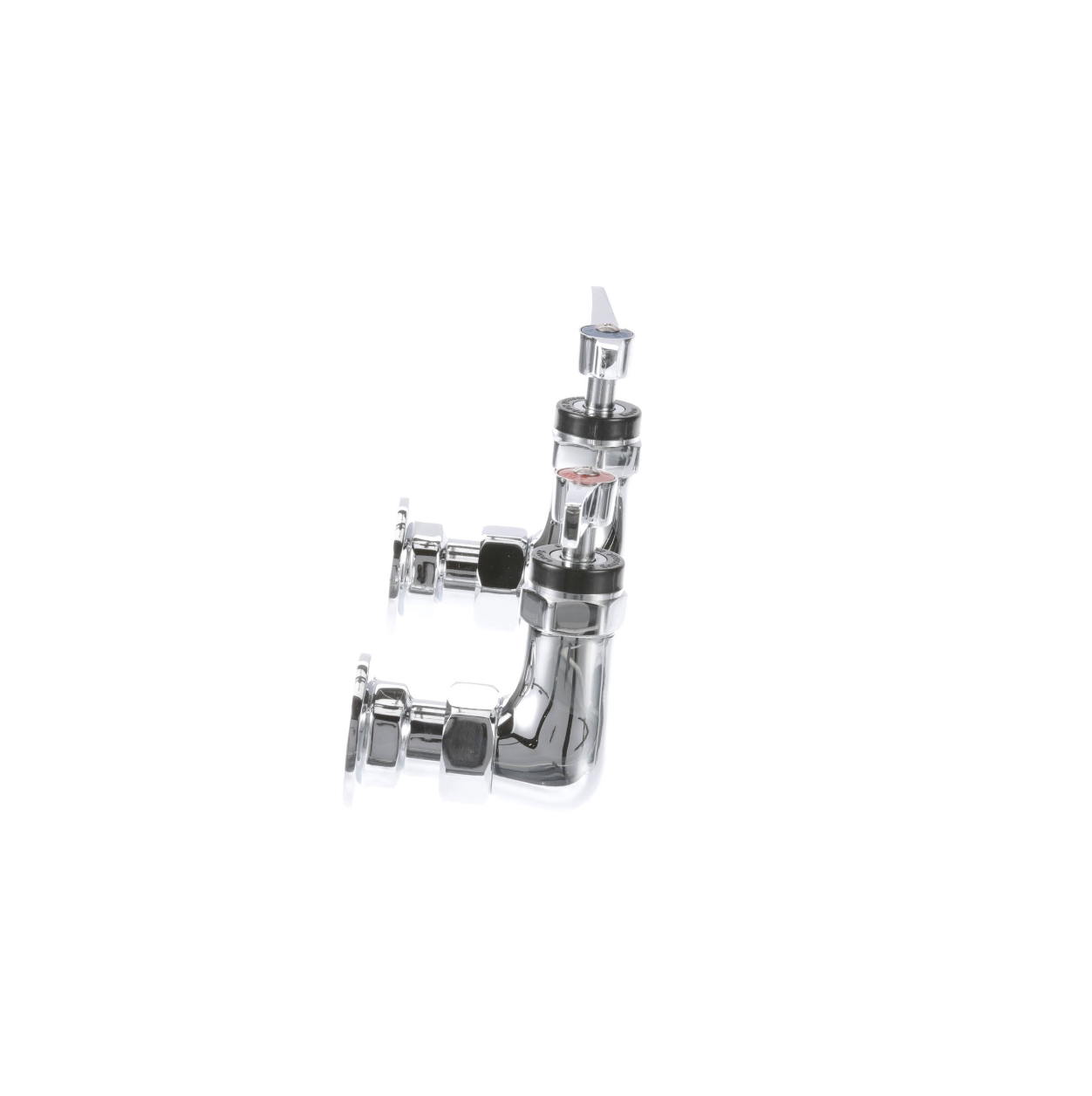 8" OC Encore Brass Chrome Plated Wall Mount Faucet Body only for Pre-Rinse Ceramic Valves