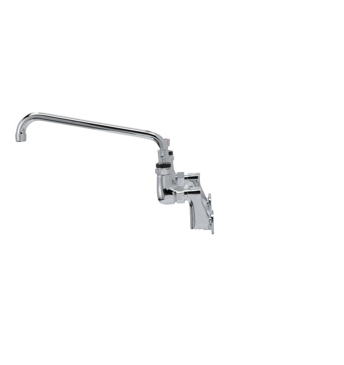 Encore® 8" OC. Brass Chrome Plated Wall Mount Faucet 2-1/2" Offset Supply Inlets 12" Spout