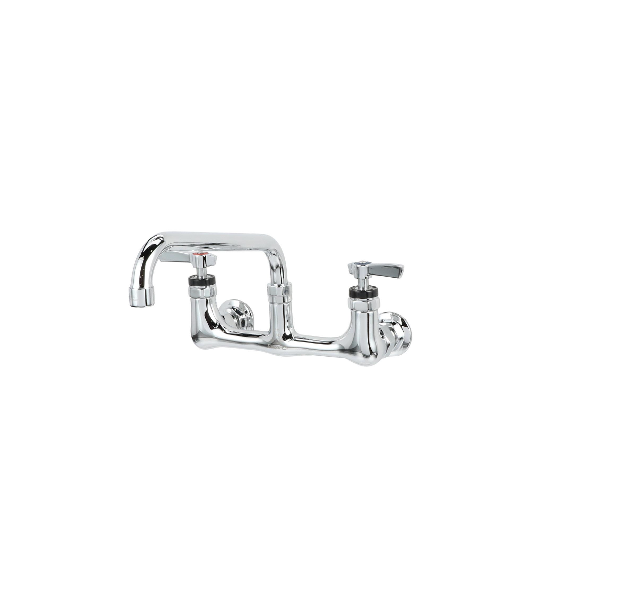 Encore® 8" OC. Brass Chrome Plated Wall Mount Faucet with 12" Swivel Spout
