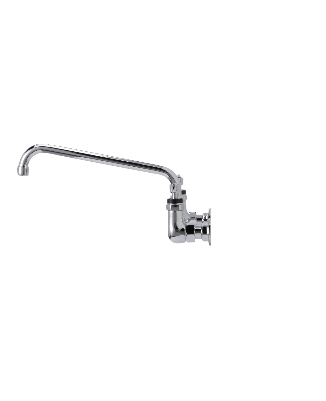 Encore® 8" OC. Brass Chrome Plated Wall Mount Faucet with 12" Swivel Spout