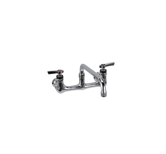 Encore® 8" OC. Brass Chrome Plated Wall Mount Faucet with 12" Swivel Spout