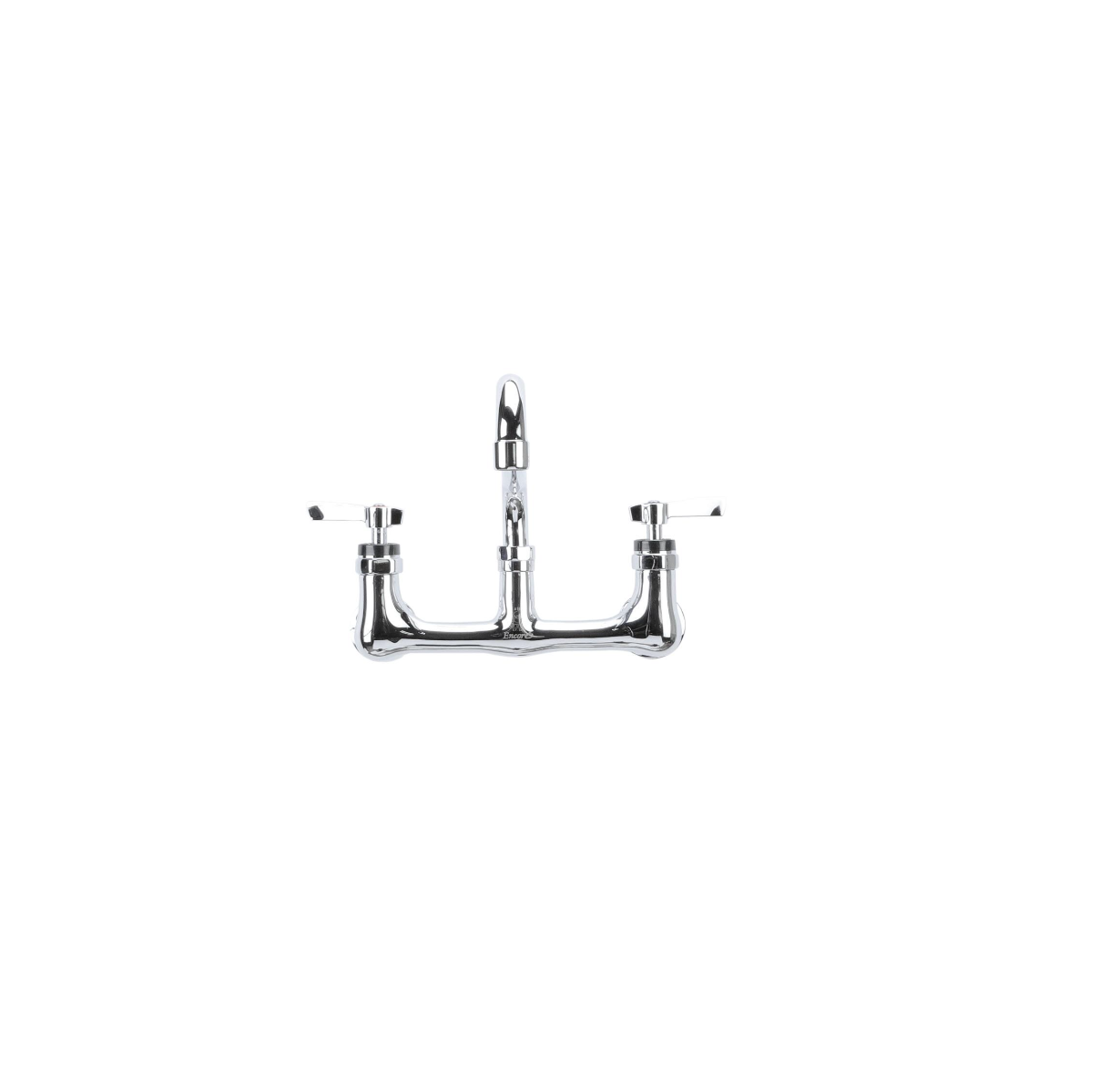 Encore® 8" OC. Brass Chrome Plated Wall Mount Faucet with 14" Swivel Spout