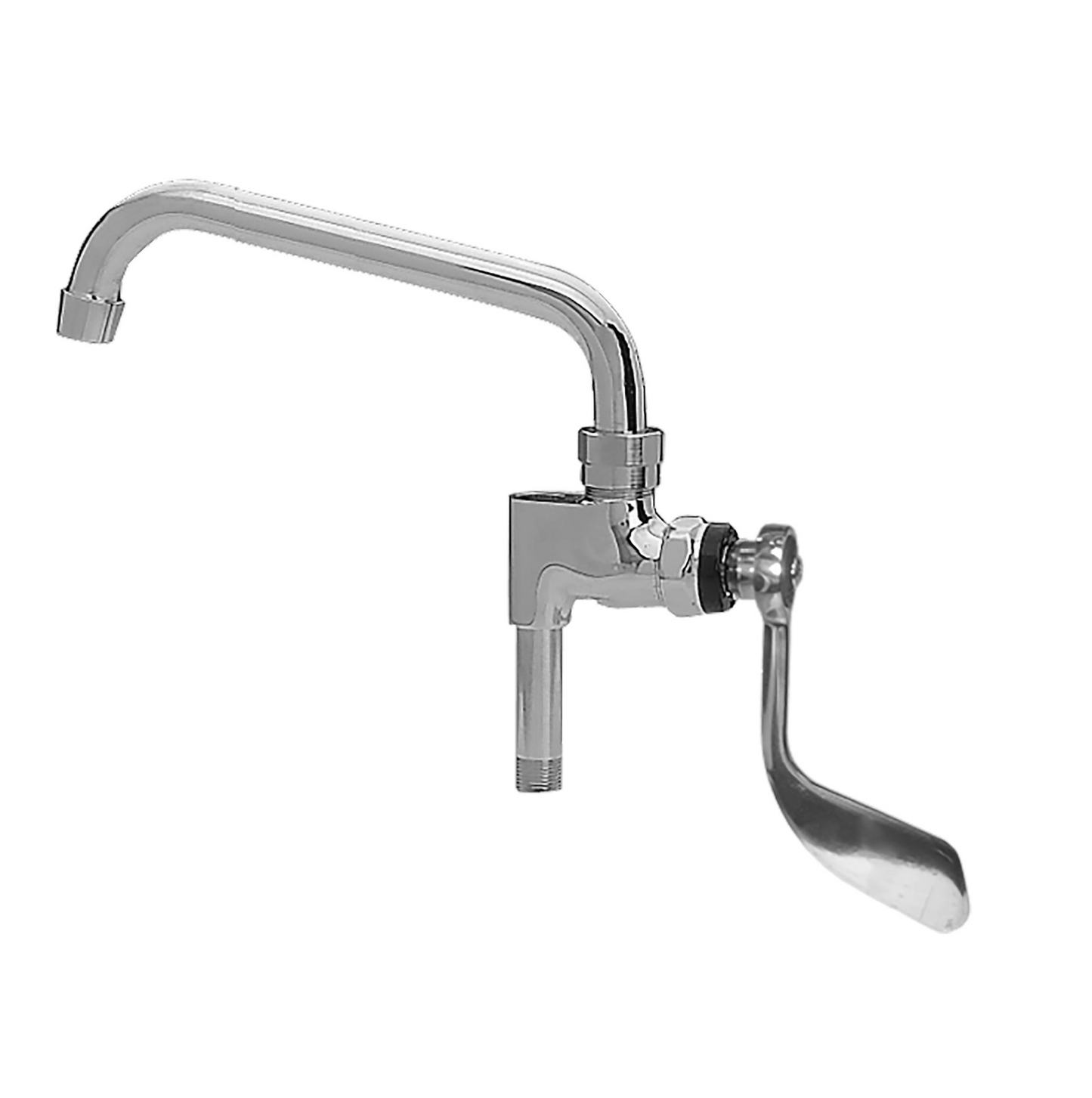 Encore® Brass Chrome Plated Add-On Faucet with 12" Spout with 4" Wrist Blade Handles