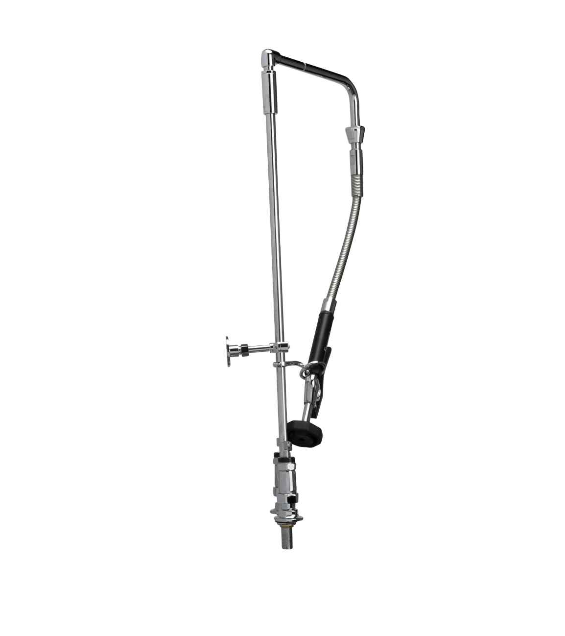Encore® 4" OC Brass Chrome Plated Elevated Deck Mount Rigid Arm Pre-Rinse with 26" Riser