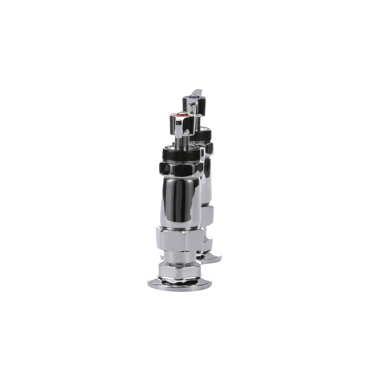 4" OC Encore Brass Chrome Plated Elevated Deck Mount Faucet (Body Only with Couplings for Pre-Rinse Riser