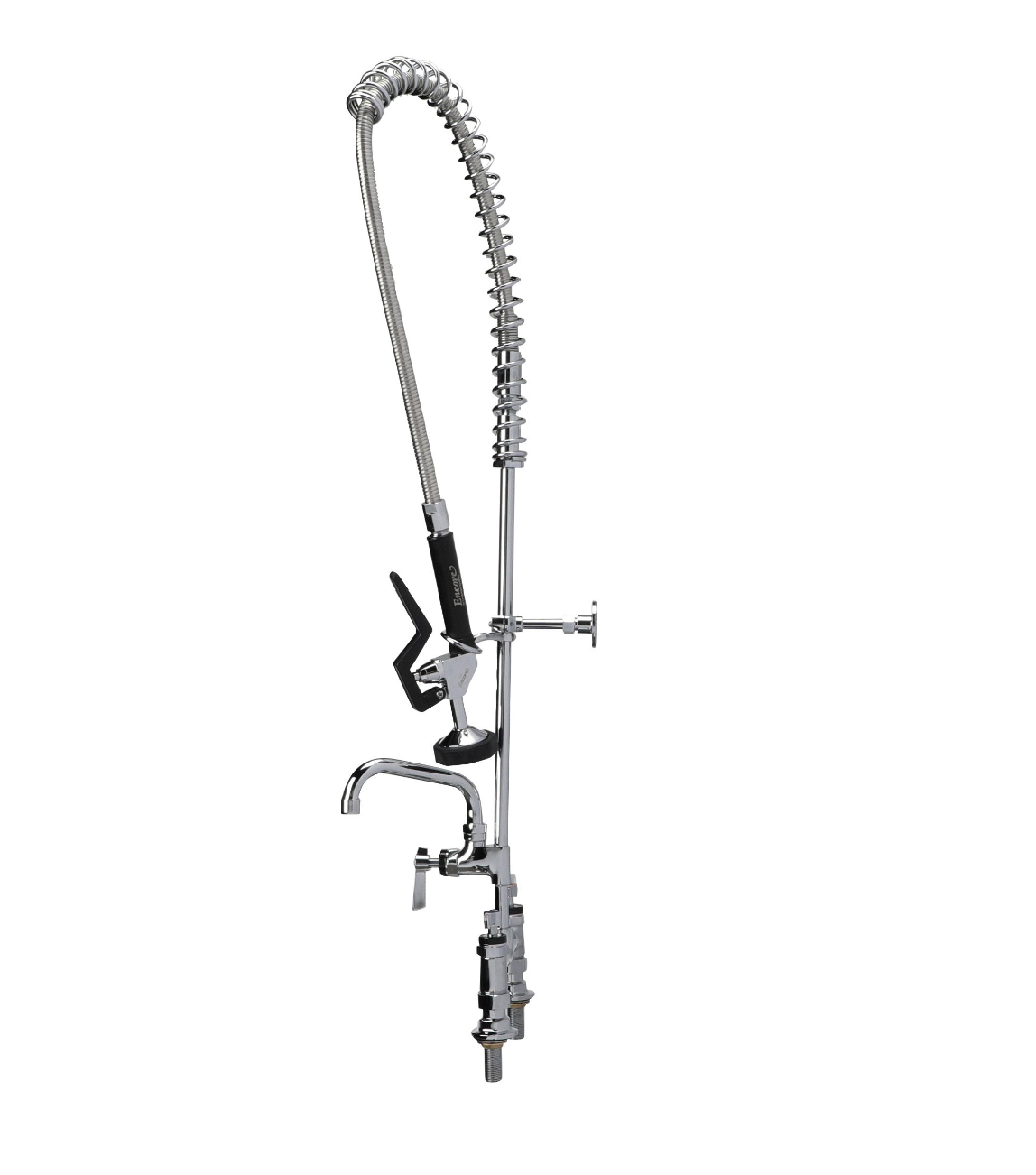Encore® 8" OC Brass Chrome Plated Deck Mount Pre-Rinse Assembly with 8" Add-On Faucet